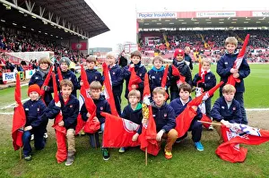 Bristol City vs Middlesbrough: Flagbearers at Ashton Gate