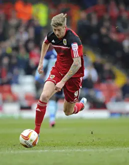 Bristol City vs Middlesbrough: Jon Stead in Action at Ashton Gate