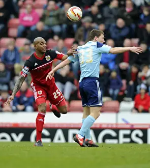 Bristol City vs Middlesbrough: Marvin Elliott vs Richard Smallwood - Intense Battle for the High Ball