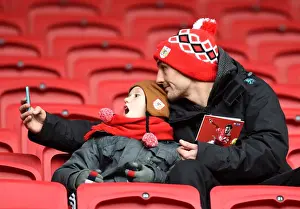 Framed Print : Bristol City vs Middlesbrough: A Sea of Supporters at Ashton Gate Stadium, January 2016