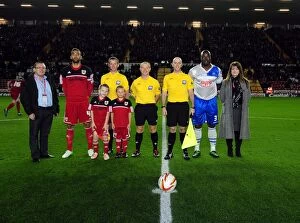 Images Dated 2nd October 2012: Bristol City vs Millwall: Championship Clash at Ashton Gate Stadium - Mascots in Action