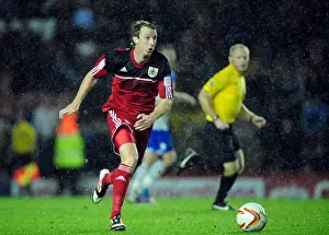 Framed Print : Bristol City vs Millwall: Martyn Woolford in Action at Ashton Gate Stadium, Championship Football Match, October 2012