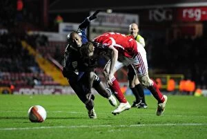 Bristol City v Millwall Collection: Bristol City vs Millwall: Pearson Denies Abdou - Championship Match, 03/01/2012