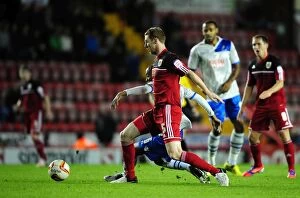 Images Dated 2nd October 2012: Bristol City vs Millwall: Pearson vs Abdou - Championship Clash at Ashton Gate