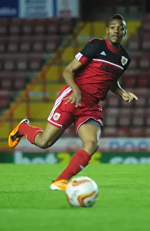 Bristol City U21s V Millwall U21s Prints: Bristol City vs Millwall: Tashan Dwyer in Action during the Professional Development League 2 Clash at Ashton Gate