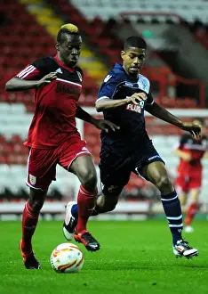 Bristol City U21s V Millwall U21s Prints: Bristol City vs Millwall: Tony Ajala in Action during the Football League Two Development League Clash at Ashton Gate