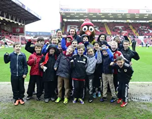 Bristol City vs MK Dons Clash in Sky Bet League One Action at Ashton Gate, 2014