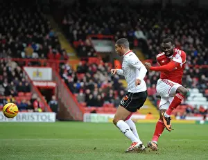Bristol City vs MK Dons: Karleigh Osborne vs Stephen Gleeson - Intense Battle for Possession