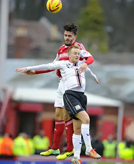 Bristol City vs MK Dons: Marlon Pack vs Ben Reeves in Aerial Battle at Ashton Gate