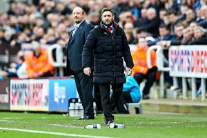 Images Dated 25th February 2017: Bristol City vs Newcastle United: Lee Johnson Leads the Charge at St. James Park