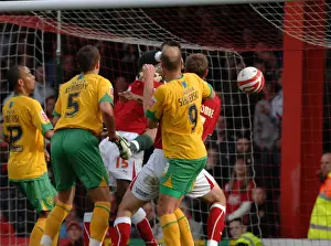 Bristol City V Norwich City Prints: Bristol City vs. Norwich City: A Clash of Football Titans (Season 08-09)