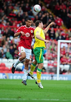 Images Dated 2nd October 2010: Bristol City vs Norwich City: A Football Rivalry Ignited - Season 10-11