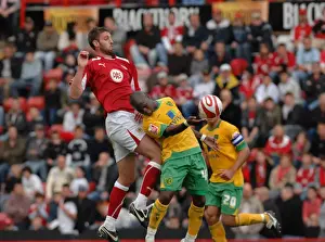 Bristol City V Norwich City Prints: Bristol City vs Norwich City: A Football Rivalry - Season 08-09