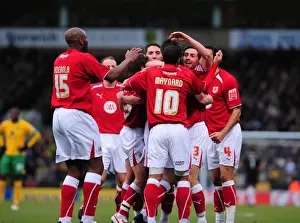 Norwich City V Bristol City Prints: Bristol City vs. Norwich City: A Football Rivalry - Season 08-09