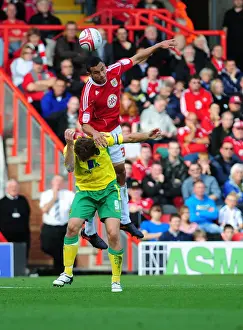 Bristol City V Norwich City Prints: Bristol City vs Norwich City Rivalry: A Clash of Football Titans - Season 10-11