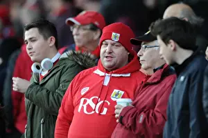 Bristol City V Notts County Prints: Bristol City vs Notts County: Intense Football Moment at Ashton Gate - January 10, 2015