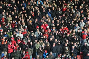 Bristol City V Notts County Prints: Bristol City vs Notts County: A Sea of Passionate Fans at Ashton Gate