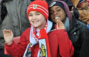 Bristol City V Notts County Prints: Bristol City vs Notts County: A Sea of Supporters at Ashton Gate