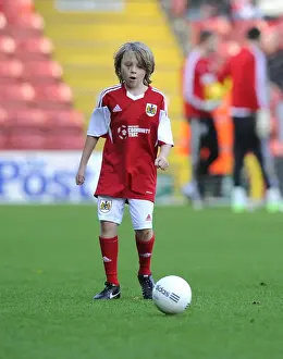 Bristol City V Oldham Athletic Prints: Bristol City vs Oldham Athletic: Mascots Face Off in League One Rivalry at Ashton Gate - November 2013