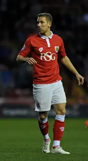 Bristol City vs Oldham: Scott Wagstaff in Action at Ashton Gate, November 2014