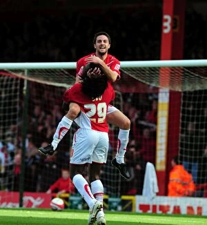 Images Dated 17th October 2009: Bristol City vs. Peterborough United: A Football Rivalry from the 09-10 Season