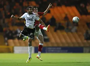 Port Vale V Bristol City Prints: Bristol City vs Port Vale: Intense Battle for Possession - September 16, 2014