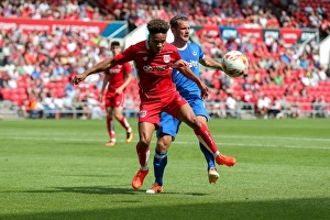 Framed Print : Bristol City vs Portsmouth: Bobby Reid vs Michael Doyle Clash at Ashton Gate Stadium (Pre-Season Friendly) Framed Print : Bristol City vs Portsmouth: Bobby Reid vs Michael Doyle Clash at Ashton Gate Stadium (Pre-Season Friendly)