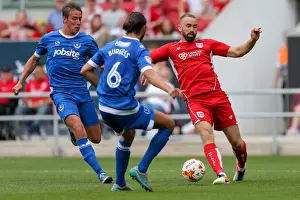 Bristol City vs Portsmouth: Aaron Wilbraham in Action at Ashton Gate Stadium (Pre-Season Friendly, 2016)