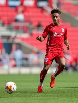 Bristol City V Portsmouth Prints: Bristol City vs Portsmouth: Bobby Reid in Action at Ashton Gate Stadium (Pre-Season Friendly)