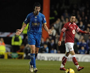Images Dated 14th January 2009: Bristol City vs. Portsmouth: A Football Rivalry - Season 08-09