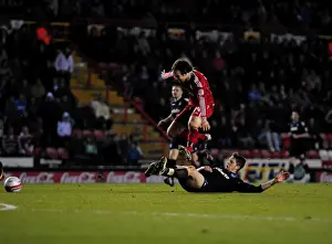 Framed Print : Bristol City vs Portsmouth: A Football Showdown - Season 10-11 Framed Print : Bristol City vs Portsmouth: A Football Showdown - Season 10-11