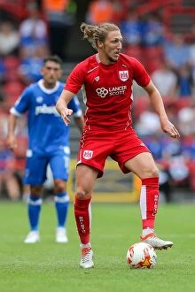 Images Dated 30th July 2016: Bristol City vs Portsmouth: Luke Ayling in Action at Ashton Gate Stadium (Pre-Season Friendly)