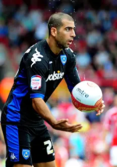 Bristol City V Portsmouth Prints: Bristol City vs. Portsmouth: Tal Ben Haim in Championship Clash at Ashton Gate Stadium (2008-11)