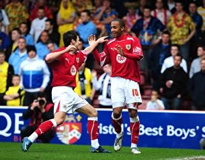 Images Dated 4th April 2009: Bristol City vs Preston North End: A Football Rivalry - Season 08-09