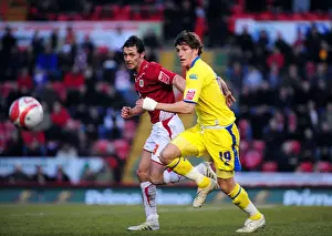 Framed Print : Bristol City vs Preston North End: A Football Rivalry Unfolds - Season 09-10