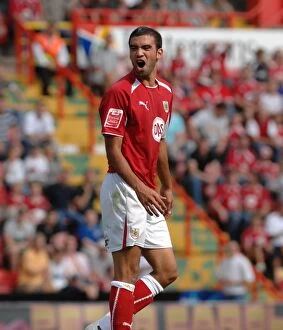 Images Dated 30th August 2008: Bristol City vs QPR: A Football Rivalry from the 08-09 Season