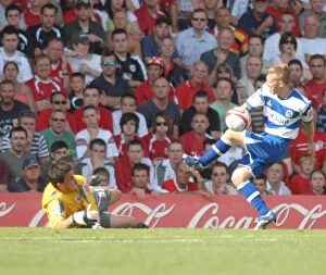 Images Dated 11th August 2007: Bristol City vs. QPR: Stephen Henderson's Intense Moment