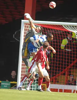 Bristol City V QPR Prints: Bristol City vs QPR: Thrilling Moment between Adriano Basso and QPR