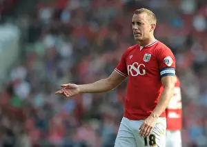 Bristol City V Reading Prints: Bristol City vs Reading: Aaron Wilbraham in Action at Ashton Gate, 2015