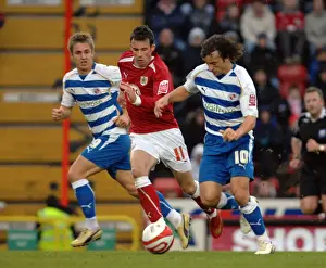 Bristol City V Reading Prints: Bristol City vs Reading: A Football Rivalry from the 08-09 Season