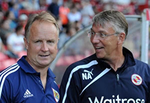 Images Dated 24th July 2013: Bristol City vs. Reading: Nigel Adkins and Sean O'Driscoll Share a Light-Hearted Moment