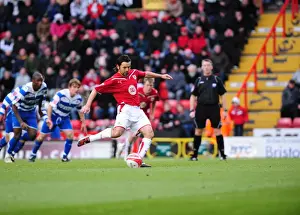 Bristol City V Reading Prints: Bristol City vs Reading: A Thrilling First Team Clash from the 09-10 Season