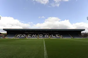 Bristol City vs. Rochdale Clash at Spotland Stadium: Sky Bet League One Football Match (August 2014)