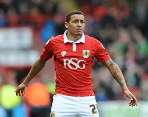 Bristol City V Rochdale Prints: Bristol City vs Rochdale: James Tavernier in Action at Ashton Gate, February 2015