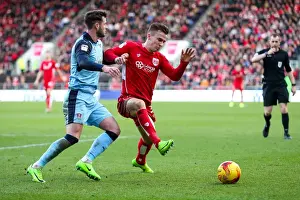 Bristol City V Rotherham United Prints: Bristol City vs Rotherham United: A Clash Between Joe Bryan and Anthony Forde