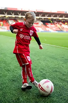 Framed Print : Bristol City vs Rotherham United: Mascot Showdown at Ashton Gate Stadium