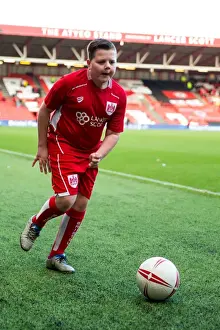 Bristol City V Rotherham United Prints: Bristol City vs Rotherham United Mascot Showdown: A Football Pride Clash at Ashton Gate Stadium