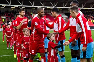 Framed Print : Bristol City vs Rotherham United Mascots Clash: Sky Bet Championship, Ashton Gate Stadium