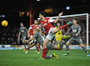 Bristol City V Rotherham United Prints: Bristol City vs Rotherham United: Moloney Fouls Tavernier (Sky Bet League One)