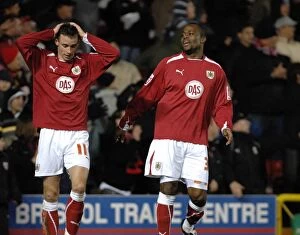 Images Dated 29th October 2008: Bristol City vs. Sheffield United: A Fierce Clash from the 08-09 Season